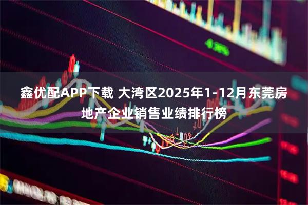 鑫优配APP下载 大湾区2025年1-12月东莞房地产企业销售业绩排行榜